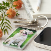 犬の恋人の写真、名前 キーホルダー (正面右)