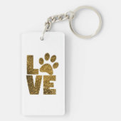 犬の恋人の写真、名前 キーホルダー (裏面)