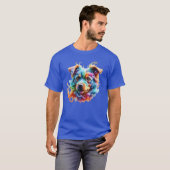 犬の恋人の少年のためのおもしろい犬 Tシャツ (正面フル)