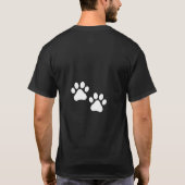 犬の恋人の感傷的なことわざ Tシャツ (裏面)