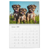犬の恋人の犬 カレンダー (1月 2027)