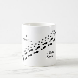 犬の恋人の私は決してPawprintのマグだけ歩きません コーヒーマグカップ