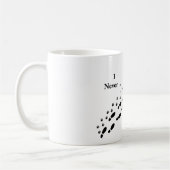 犬の恋人の私は決してPawprintのマグだけ歩きません コーヒーマグカップ (左)