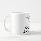 犬の恋人の私は決してPawprintのマグだけ歩きません コーヒーマグカップ (左)