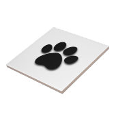 犬の恋人の黒の足C01のためのよくはしゃぐな犬の足のプリント タイル (側面)