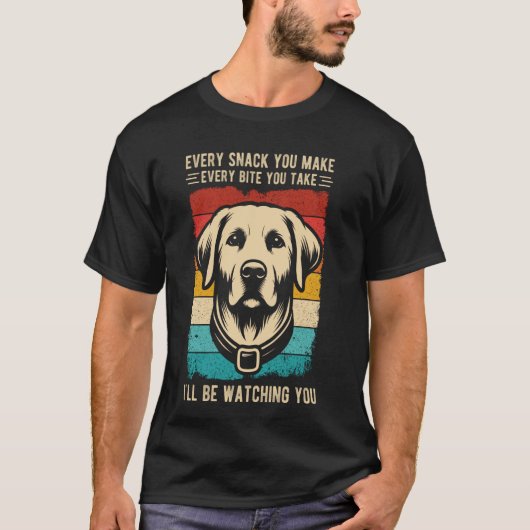 犬の恋人を食べるたびに作るスナック Tシャツ (正面)