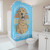 犬の恋人イエローラブラダーレトリバー シャワーカーテン (インサイチュ)