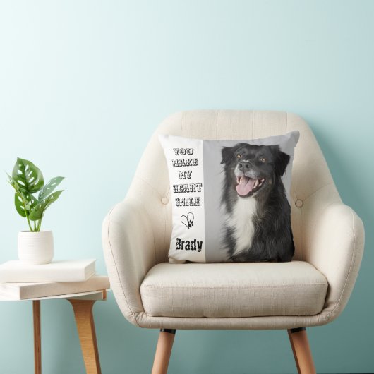 犬の恋人ギフトペットのパーソナライズされた写真 クッション (椅子)