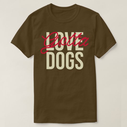 犬の恋人ギフト母のパパ金に最適 Tシャツ (デザイン正面)