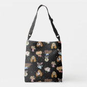 犬の恋人クロスボディ(黒)バッグ クロスボディバッグ (裏面)