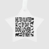 犬の恋人シェルターボランティア オーナメント (裏面)