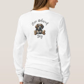 犬の恋人ティー:あなたの袖にあなたのハートを衣服(または Tシャツ (裏面)