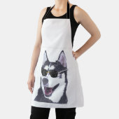 犬の恋人ハスキー犬のオーナーペット動物h エプロン (インサイチュ)