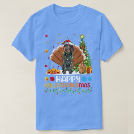 犬の恋人ハッピードイツの金髪ポインタ犬の地獄 Tシャツ (デザイン正面)