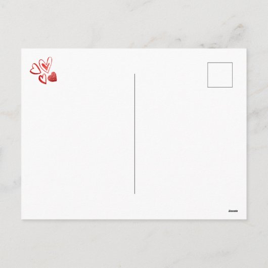 犬の恋人バレンタインギフトフランスのマスティフ シーズンポストカード (裏面)