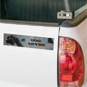 犬の恋人バンパーステッカーバンパーステッカー バンパーステッカー (トラック上)