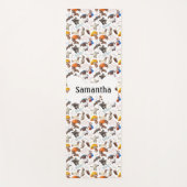 犬の恋人パーソナライズされたおもしろい ヨガマット (正面)