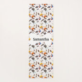 犬の恋人パーソナライズされたおもしろい ヨガマット (裏面)