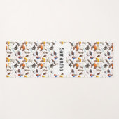 犬の恋人パーソナライズされたおもしろい ヨガマット (正面(横))