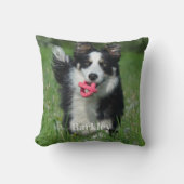 犬の恋人パーソナライズされたシンプル可愛いペットの写真 クッション (正面)