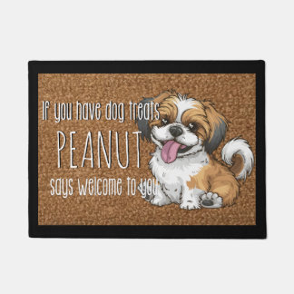 犬の恋人パーソナライズされたシーズー（犬）Tzu子犬の名前 ドアマット