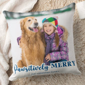 犬の恋人ホリデーパーソナライズされたクリスマスペットの写真 クッション