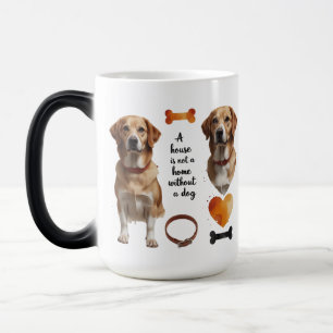 犬の恋人モーフィングマグ – 隠しメッセージ15 oz モーフィングマグカップ
