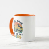 犬の恋人ライフゴールデザインのための動物救助Supo マグカップ (正面左)