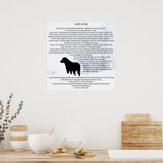 犬の恋人引用文最高の – 友人 – 犬の引用文 ポスター (キッチン)