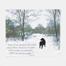 犬の恋人引用文 – 男最高のの友人 – 犬の引用文 フリースブランケット