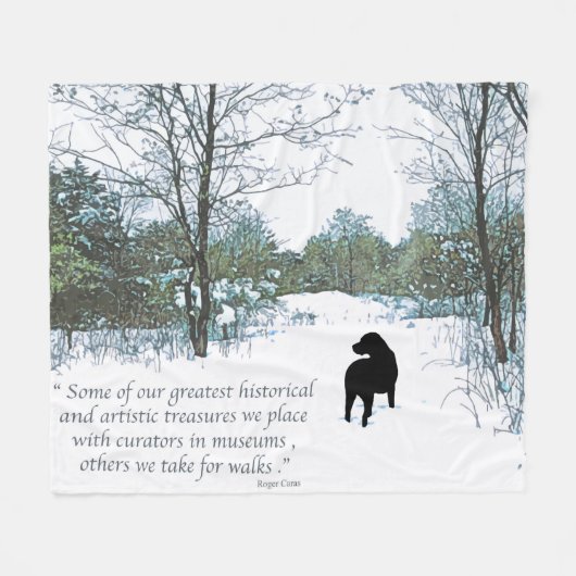 犬の恋人引用文 – 男最高のの友人 – 犬の引用文 フリースブランケット (正面(横))