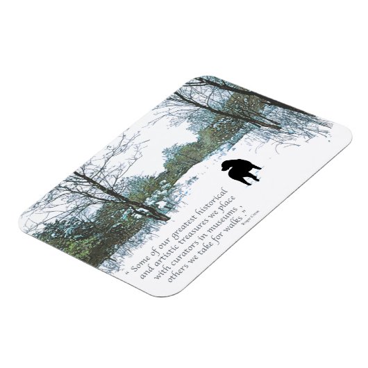 犬の恋人引用文 – 男最高のの友人 – 犬の引用文 マグネット (左側)