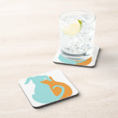 犬の恋人懸命プラスチックのコースター コースター (右側)