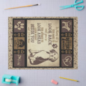 「犬の恋人、ビーグルの方が人生の方が良い 薄葉紙 (クラフト)