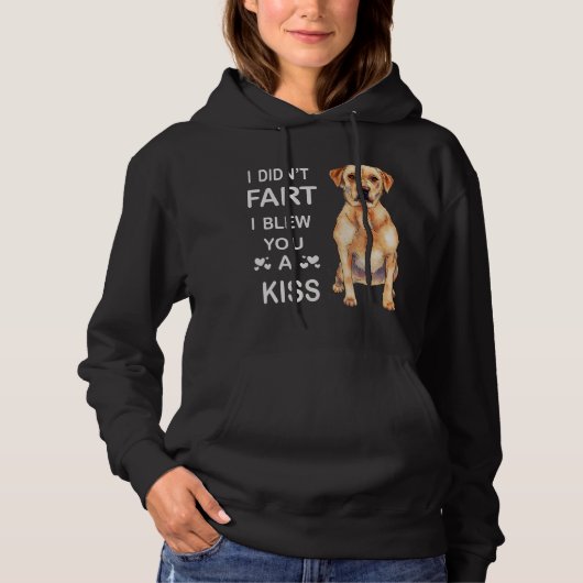 犬の恋人|ラブラドール私は私はあなたが吹キスを嫌った パーカ (正面)