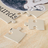 犬の恋人I愛バセットハウンド8x10のパズル ジグソーパズル (側面)