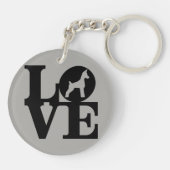 犬の恋人Keychain キーホルダー (裏面)