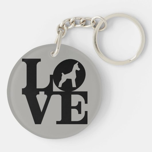 犬の恋人Keychain キーホルダー (裏面)