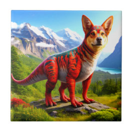 犬の恐竜 タイル