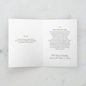 犬の悔やみや弔慰のカスタムな写真の記念カード-黒 案内状 (内部)