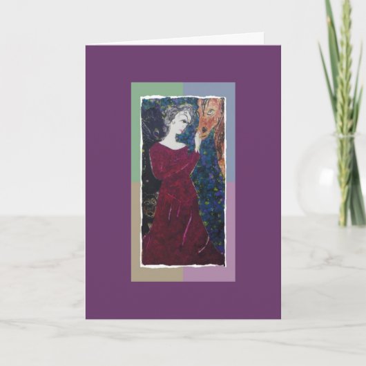 犬の悔やみや弔慰カード カード (正面)