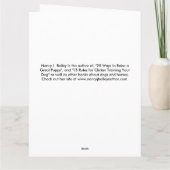 犬の悔やみや弔慰カード カード (裏面)