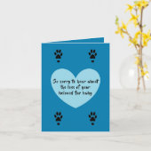 犬の悔やみや弔慰カード(dalDesignNZ) カード (黄色い花)