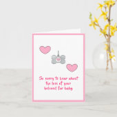 犬の悔やみや弔慰カードby dalDesignNZ カード (黄色い花)