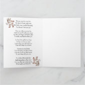 犬の悔やみや弔慰サンセット詩 カード (内部)