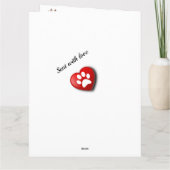 犬の悔やみや弔慰サンセット詩 カード (裏面)