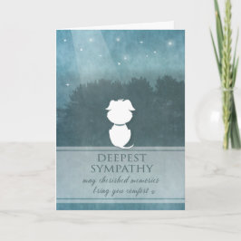 犬の悔やみや弔慰大切な思い出 – 説明を参照 カード
