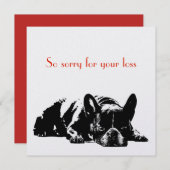 犬の悔やみや弔慰 (正面/裏面)