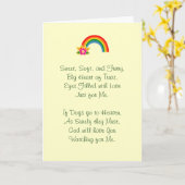 犬の悔やみや弔慰 カード (黄色い花)