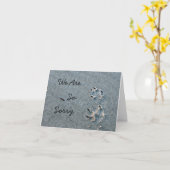 犬の悔やみや弔慰 カード (黄色い花)